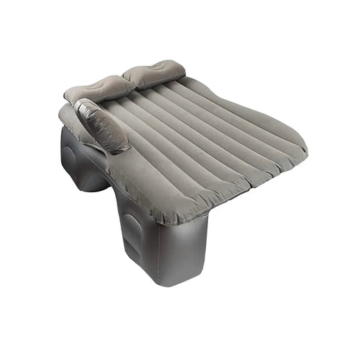 SOGA Grey Stripe Inflatable Car Mattress Portable Camping Rest Air Bed Travel Compact Sleeping Kit Essentials SOGA