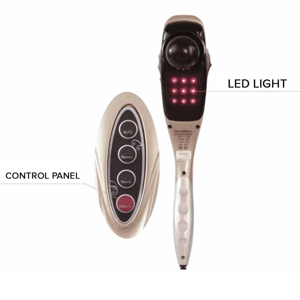 SOGA Hand Held Full Body Massager with 6 attachments Back Pain Therapy SOGA