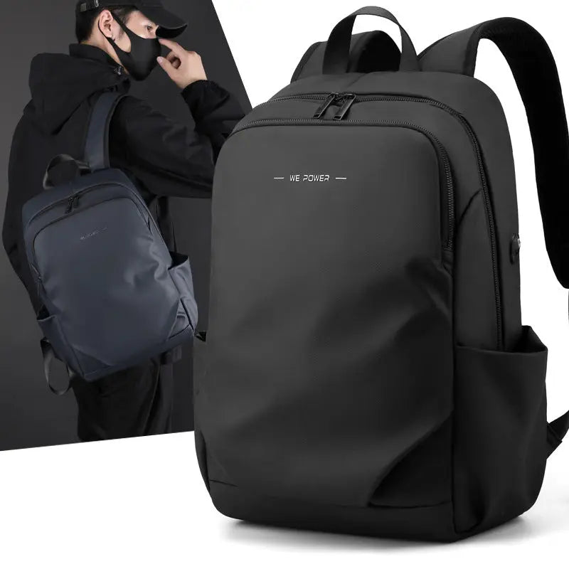 Anti-Theft Lightweight Large Work Computer Bag Business Backpack for Men 15 Inch WAUTTON