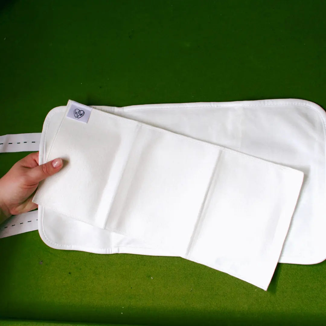 Set of 4 Organic Cotton Castor Oil Pads - Reusable Insert for Castor Oil Wraps A Better