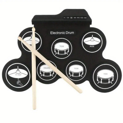 NNETM Foldable USB Electronic Drum Set with Pads NNETM