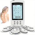 16-Mode Electric Massager - Dual Output EMS & TENS(White) TM