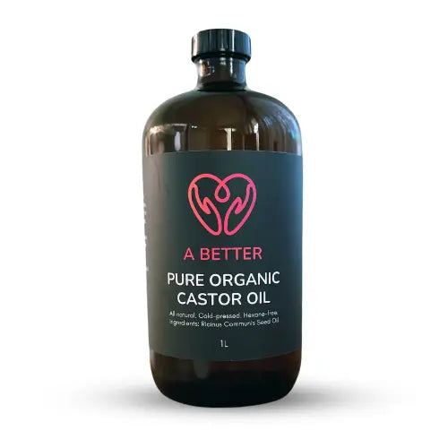 Pure Organic Castor Oil - Amber Glass Bottle A Better Mind. Body. Spirit.