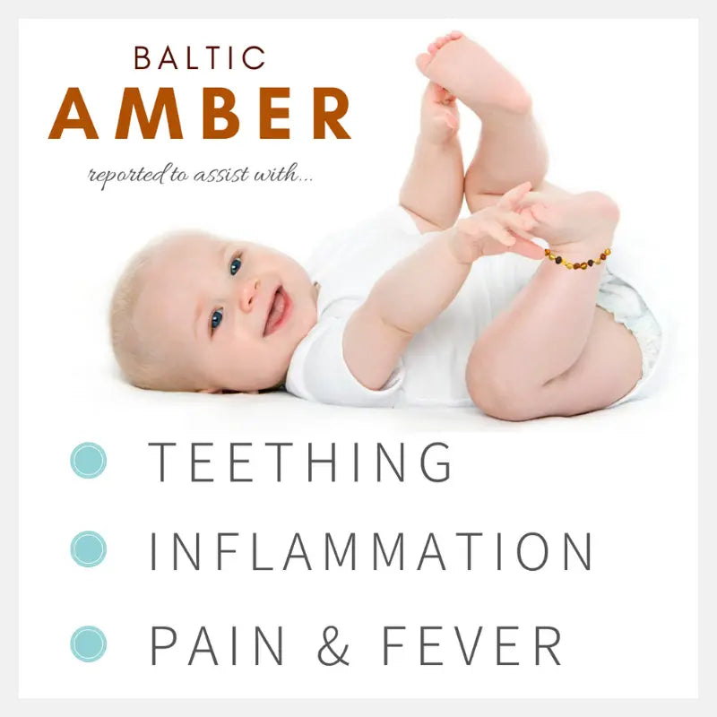 Child Multi Amber Bracelet / Anklet Amber Therapy
