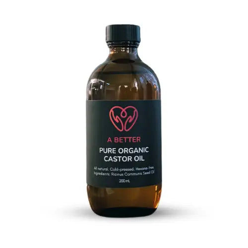 Pure Organic Castor Oil - Amber Glass Bottle A Better Mind. Body. Spirit.