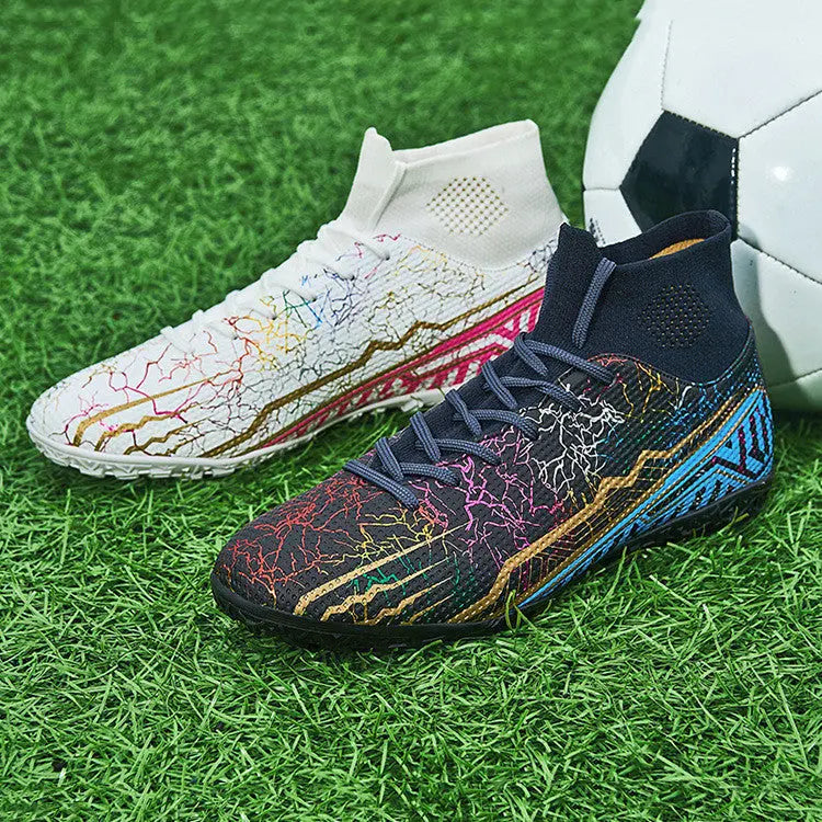 High-top Youth Spike Turf Soccer Shoes Dropshipman