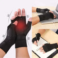 Compression Arthritis Glove Unisex Joint Pain Relief Half Finger Brace ANI VITALS