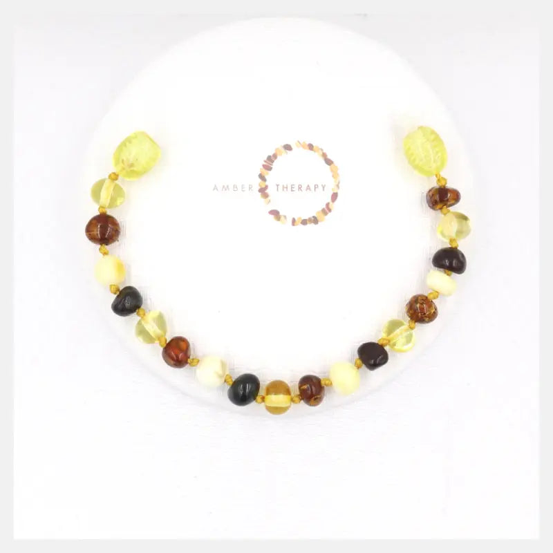 Child Multi Amber Bracelet / Anklet Amber Therapy