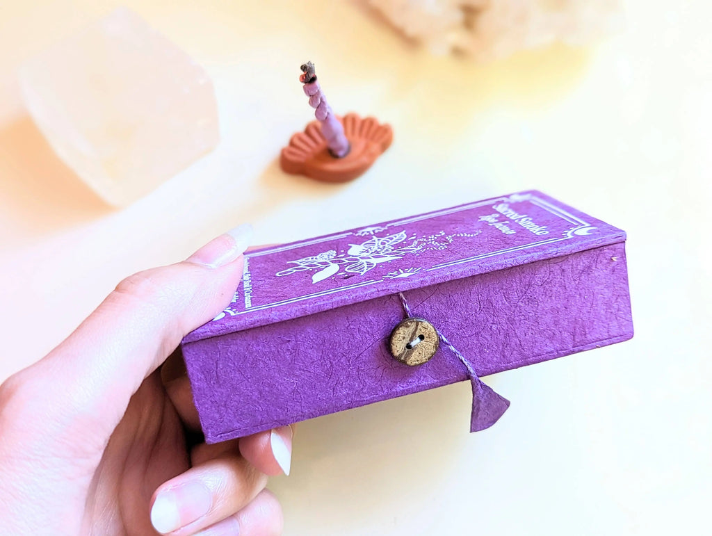 Sacred Smoke Rope Incense + Holder - Buddhist, Natural Goddess Provisions