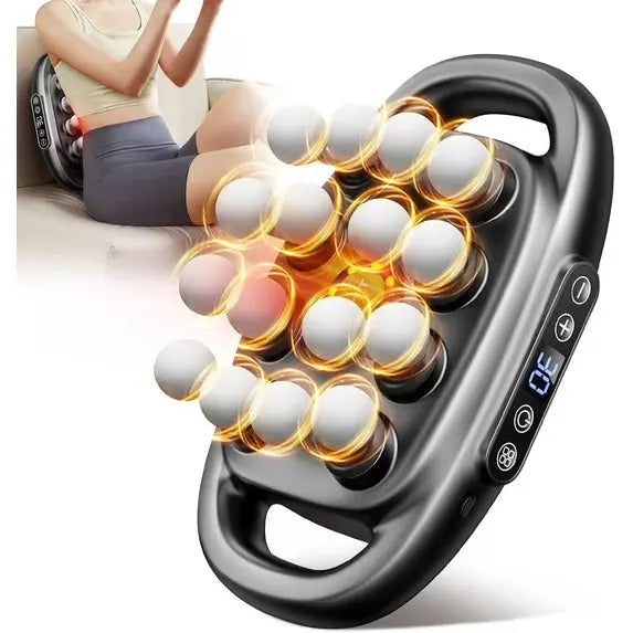 Muscle Relaxation Massage Gun with 16 Interchangeable Heads – Deep Tissue Electric Massager for Back, Shoulders, Legs, Feet – Ideal for Fitness, Muscle Recovery, and Pain Relief Dropshipman