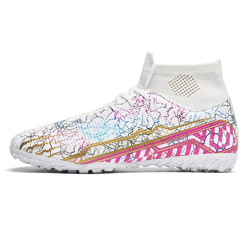 High-top Youth Spike Turf Soccer Shoes Dropshipman