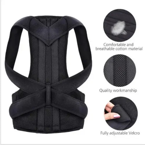 Adjustable Posture Corrector Low Back Support Shoulder Brace Belt For ANI VITALS