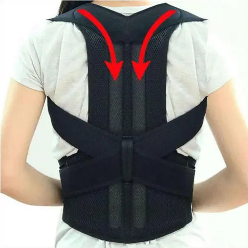 Adjustable Posture Corrector Low Back Support Shoulder Brace Belt For ANI VITALS