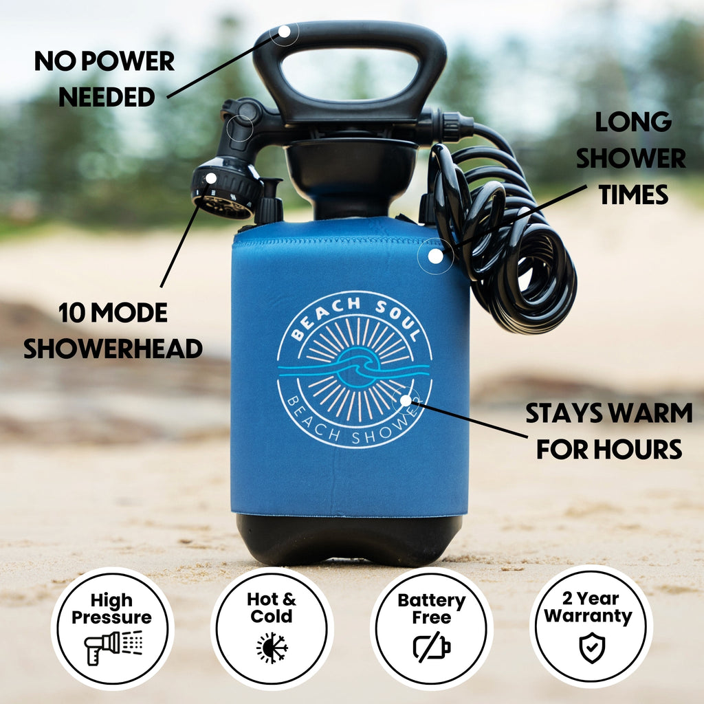 Portable Shower Ocean Rise 5L Beach Soul