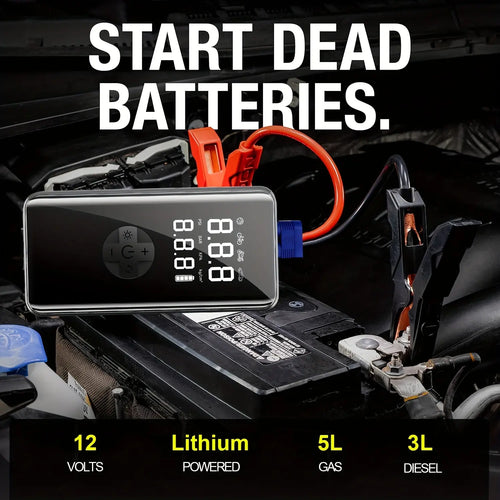 Car Battery Starter Kit with Air Compressor (7-in-1) TM