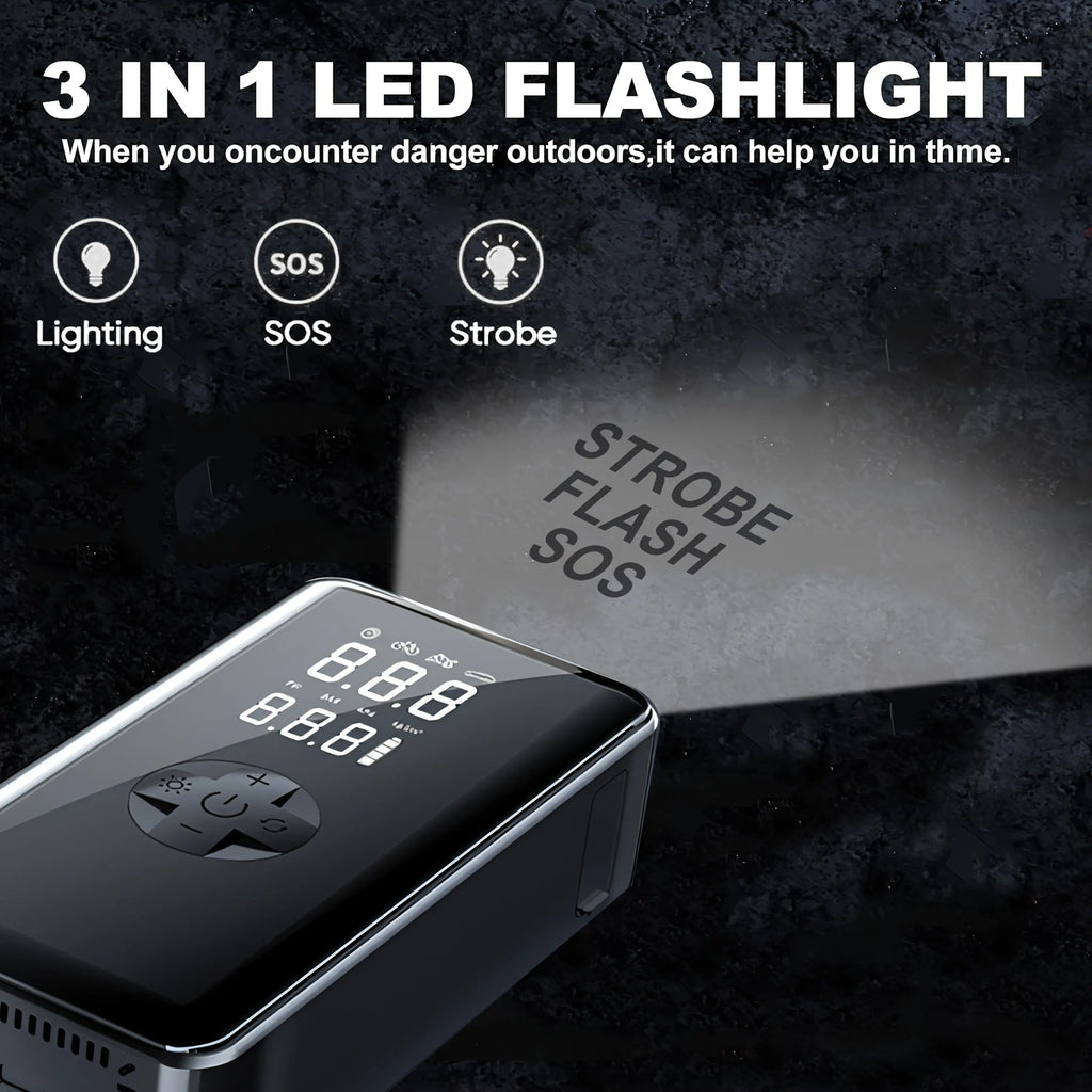 Car Battery Starter Kit with Air Compressor (7-in-1) TM