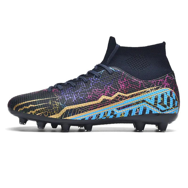 High-top Youth Spike Turf Soccer Shoes Dropshipman