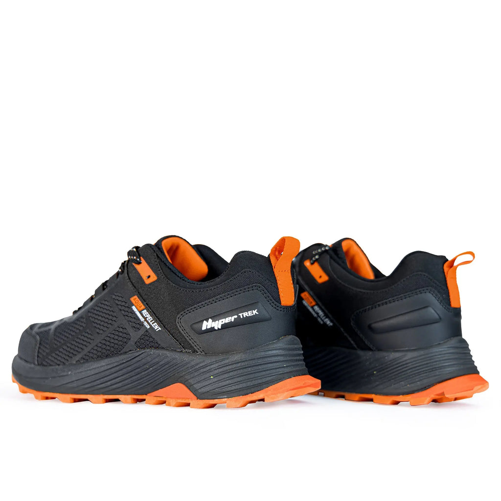 Alpine Mens Trail Shoe - Black/Orange Sfida