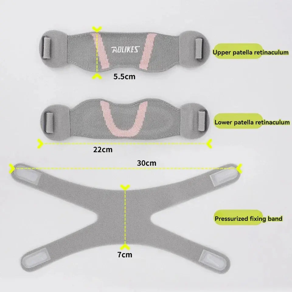 NNEOBA Adjustable Patella Knee Support Strap Knee Brace Pink NNEOBA