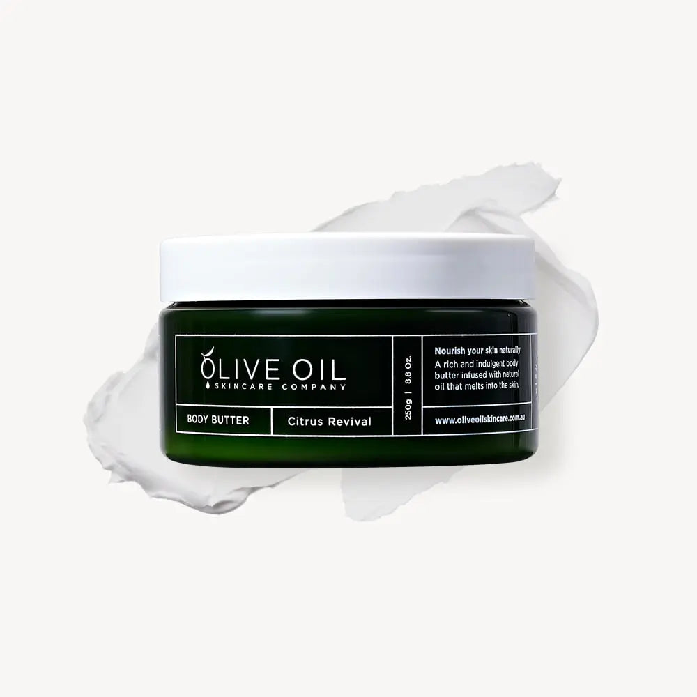 Body Butter, Olive Oil based ,Citrus Revival 250g The Olive Oil Skincare Group