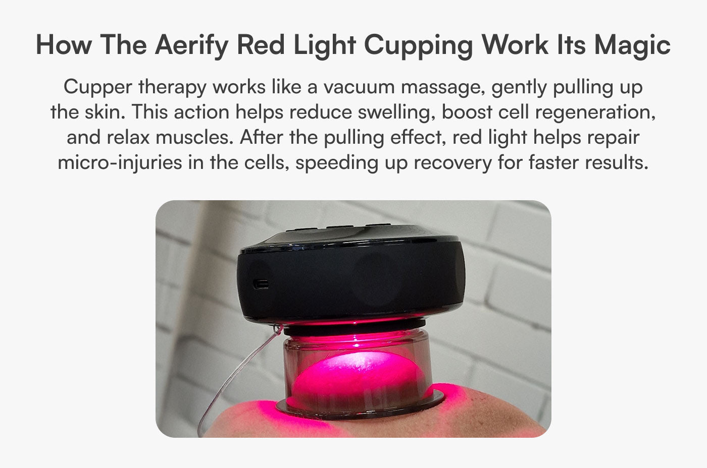 Dynamic Cupping With Red Light Therapy – Aerify | Wireless, Portable Muscle Recovery