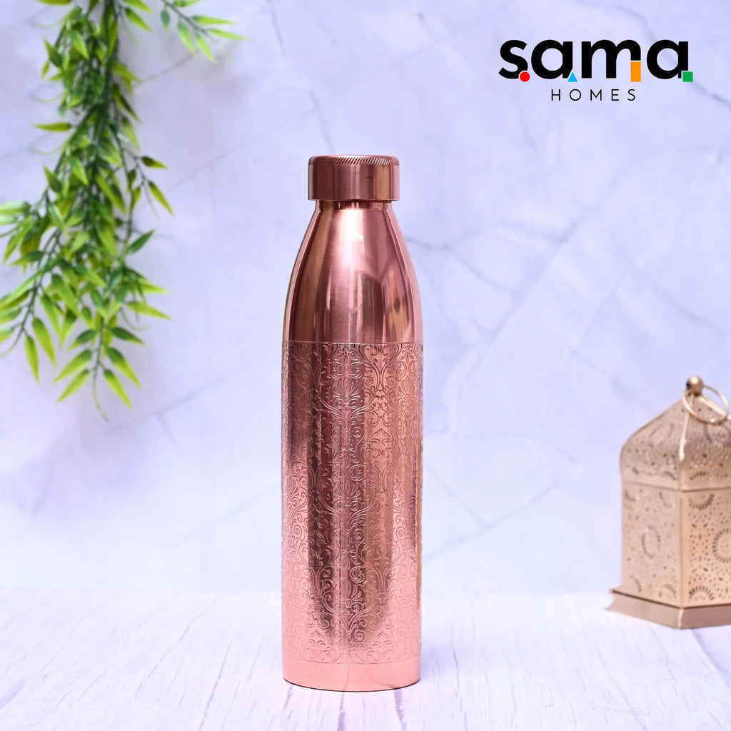 Handcrafted Copper Bottle for Health | Leakproof, Durable, and Elegant SAMA Homes