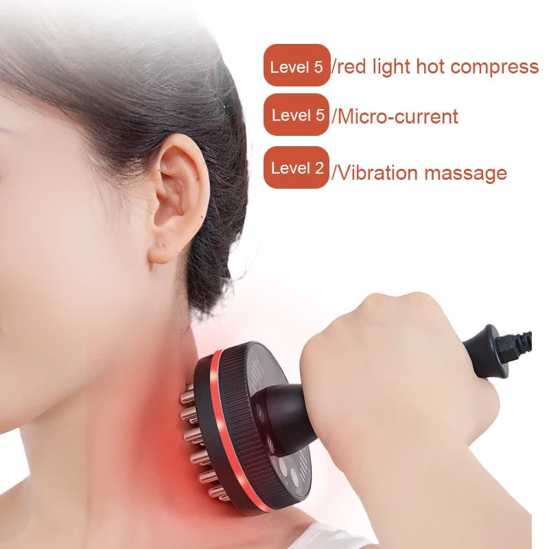 NNEOBA Electric Gua Sha Massager Infrared Heating & Vibration Black