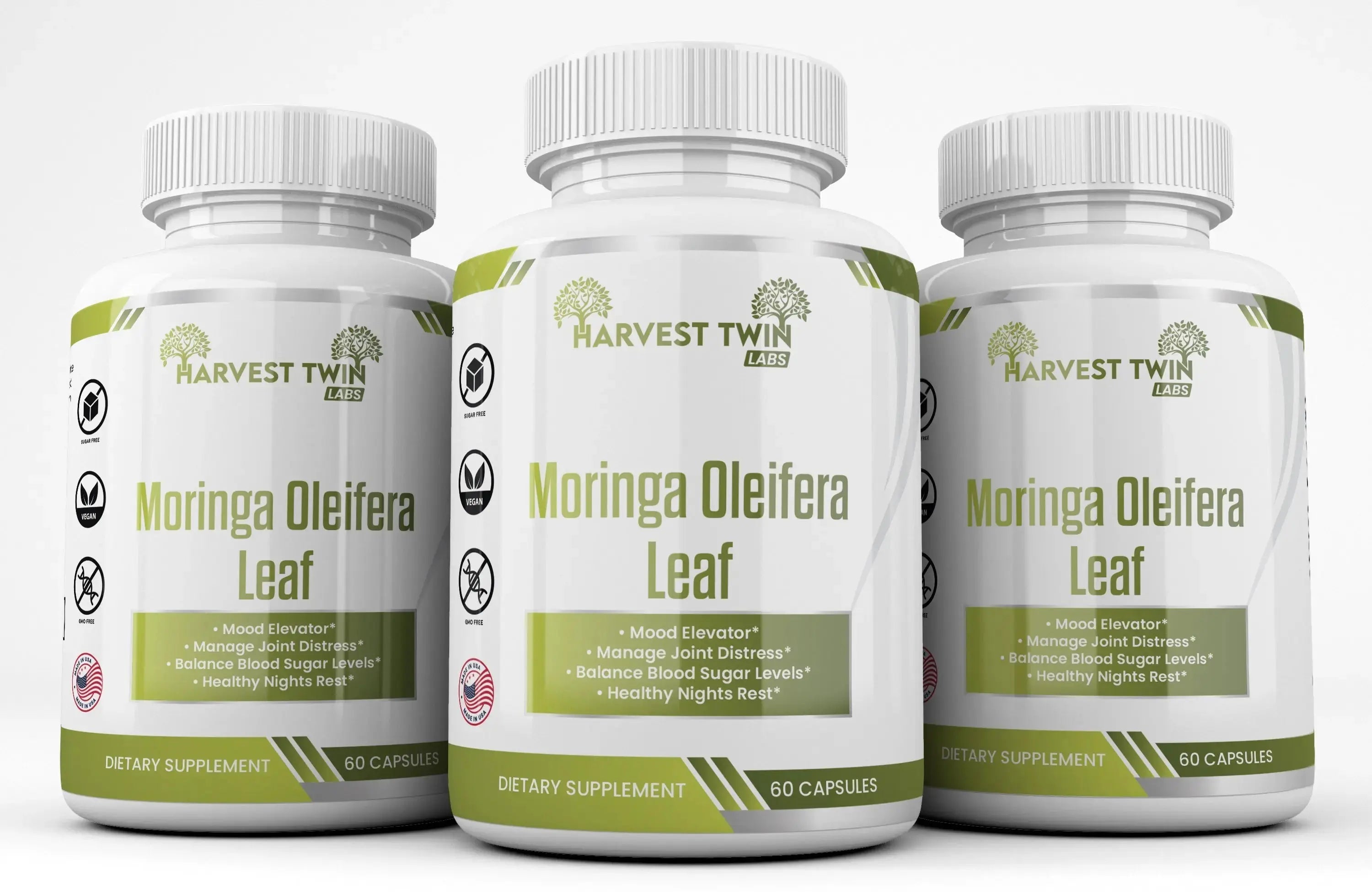 Moringa Oleifera (Leaf) Harvest Twin Labs