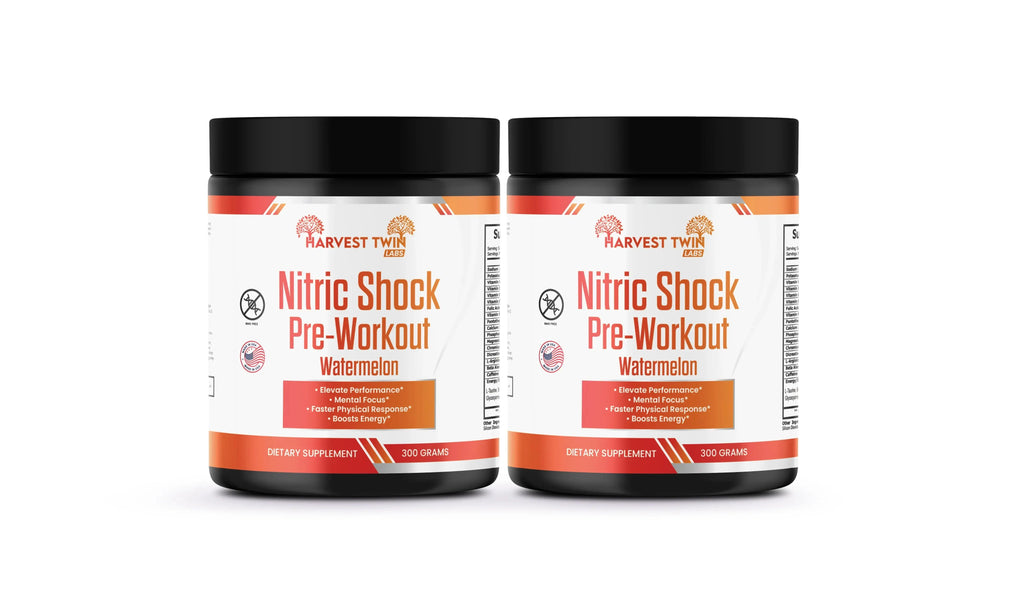 Nitric Shock Pre-Workout (Watermelon) Harvest Twin Labs