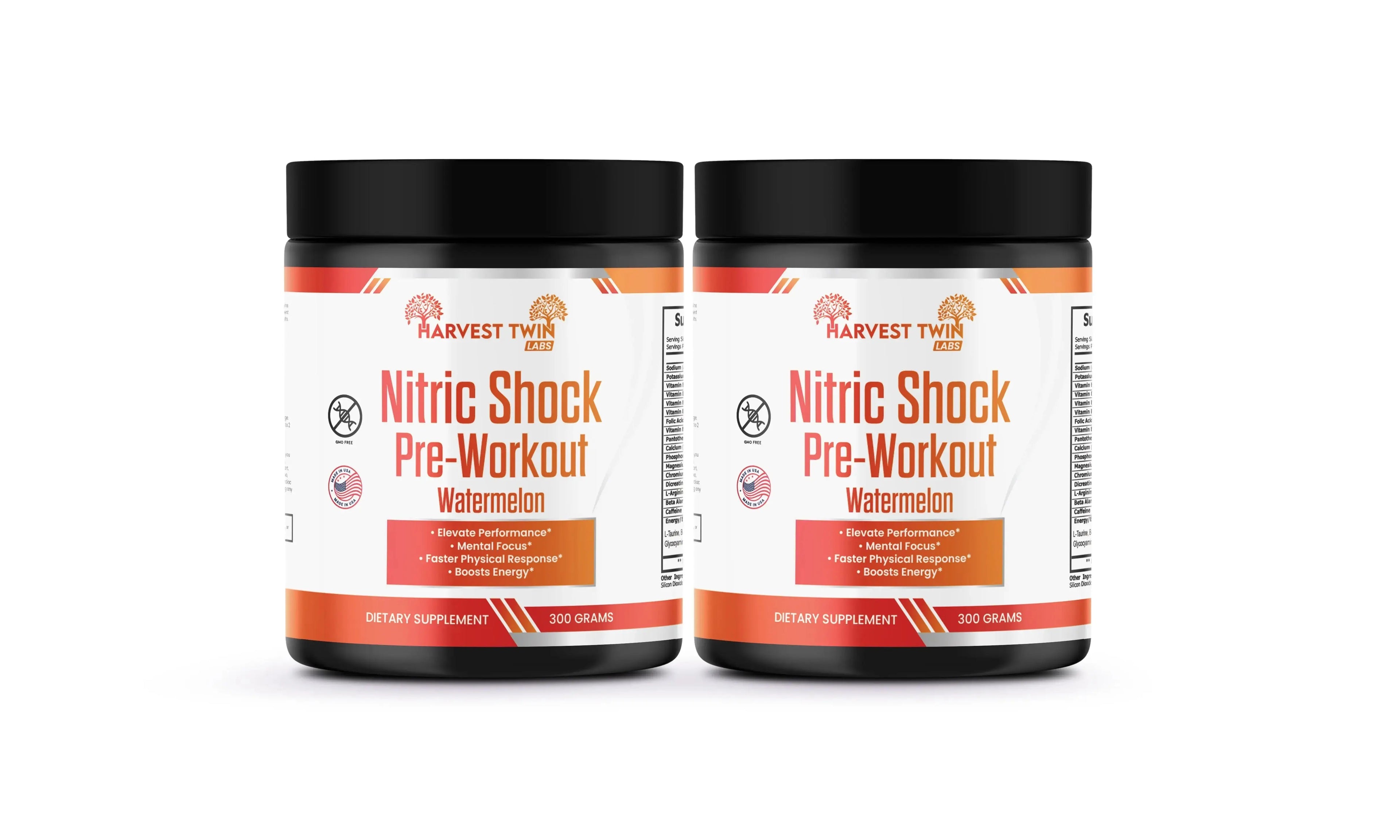 Nitric Shock Pre-Workout (Watermelon) Harvest Twin Labs