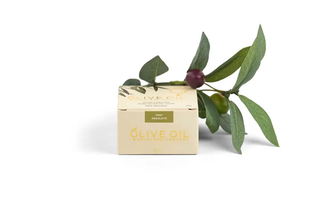 Olive Oil Soap, All-Natural,  Mint Absolute ,100g The Oliveoil Skincare Group