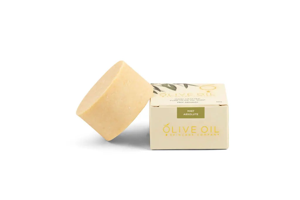 Olive Oil Soap, All-Natural,  Mint Absolute ,100g The Oliveoil Skincare Group