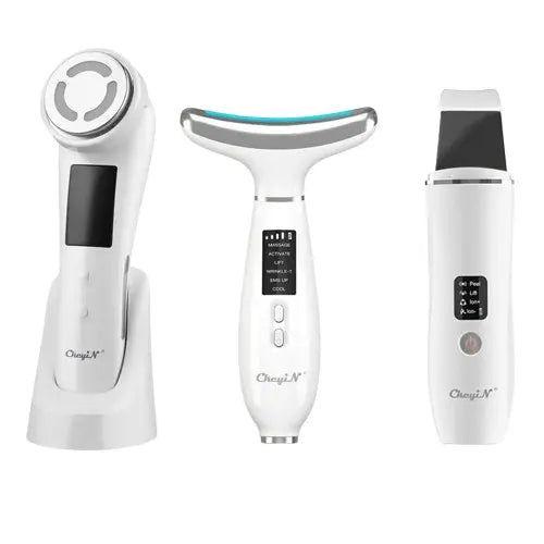Ultrasonic Skin Scrubber, EMS Massager, LED Light Therapy Beauty - Illuminate, Lift, and Rejuvenate Your Skin OBA