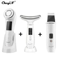 Ultrasonic Skin Scrubber, EMS Massager, LED Light Therapy Beauty - Illuminate, Lift, and Rejuvenate Your Skin OBA