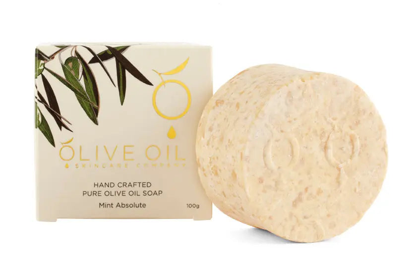 Olive Oil Soap, All-Natural,  Mint Absolute ,100g The Oliveoil Skincare Group