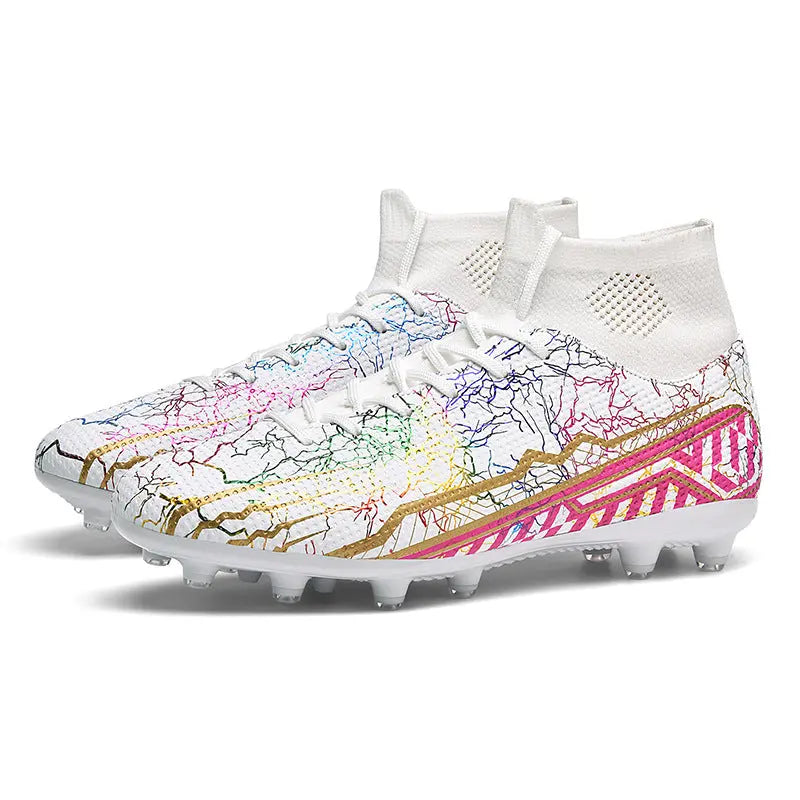 High-top Youth Spike Turf Soccer Shoes Dropshipman
