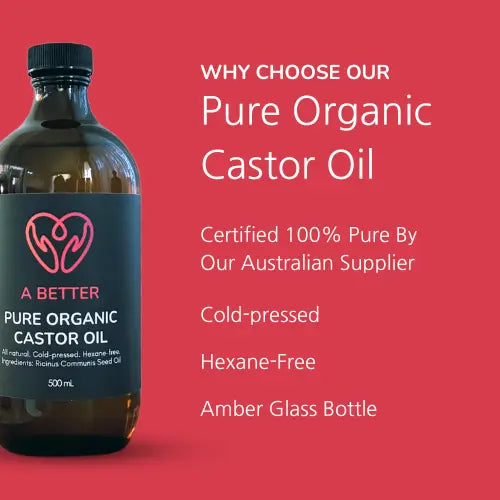 Pure Organic Castor Oil - Amber Glass Bottle A Better Mind. Body. Spirit.