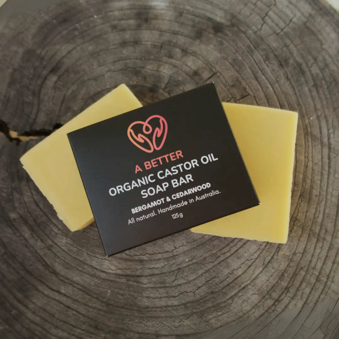 Organic Castor Oil Soap Bar - Bergamot & Cedarwood A Better