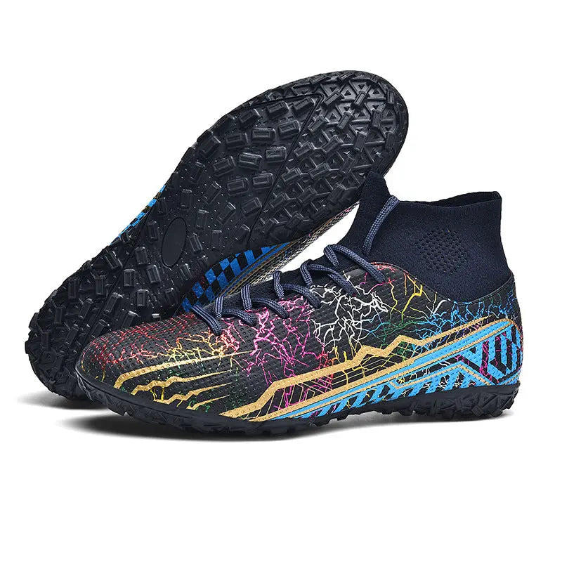 High-top Youth Spike Turf Soccer Shoes Dropshipman