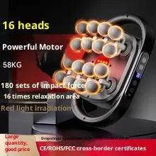 Product features '16 heads', 'Powerful Motor', and 'Red light irradiation' 