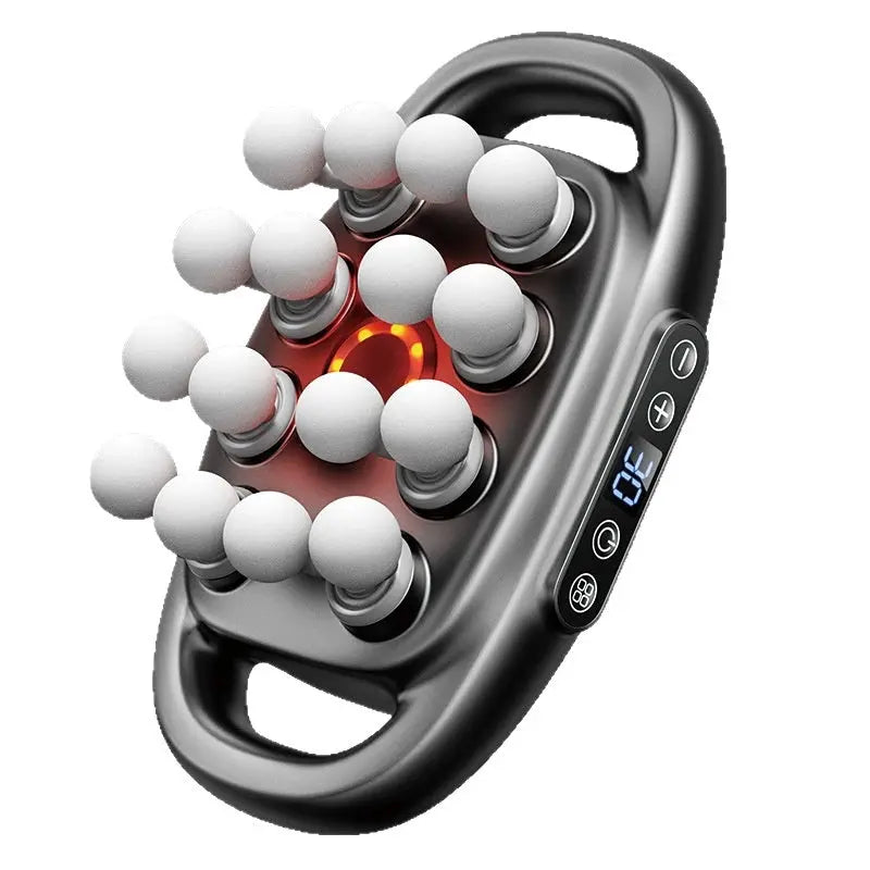 Muscle Relaxation Massage Gun with 16 Interchangeable Heads – Deep Tissue Electric Massager for Back, Shoulders, Legs, Feet – Ideal for Fitness, Muscle Recovery, and Pain Relief Dropshipman