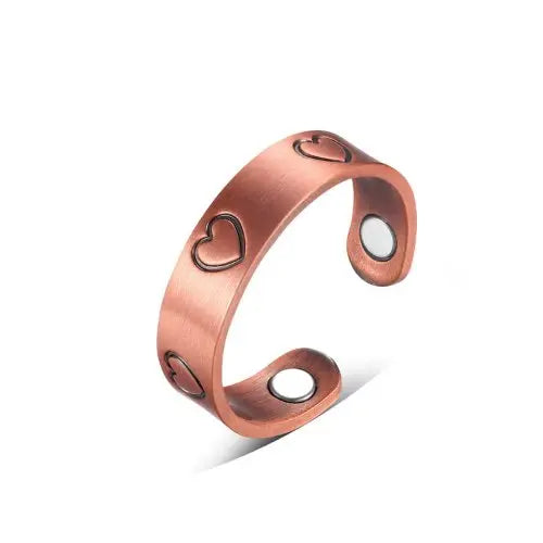 Pure Copper Magnetic Therapy Ring - Hearts Design A Better Mind. Body. Spirit.